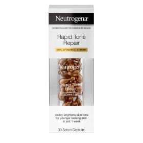 Neutrogena Rapid Tone Repair Brightening Vitamin C Face Serum, 30 Count