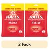 (2 pack) HALLS Relief Strawberry Cough Drops, Economy Pack, 80 Drops