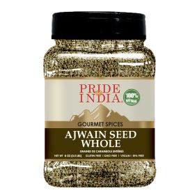 Pride of India ‚Äì Ajwain Seed Whole ‚Äì Gourmet Carom Seeds ‚Äì Flavoring agent for Savory Dishes ‚Äì Aromatic & Nutrient Dense ‚Äì Easy to Use ‚Äì 8