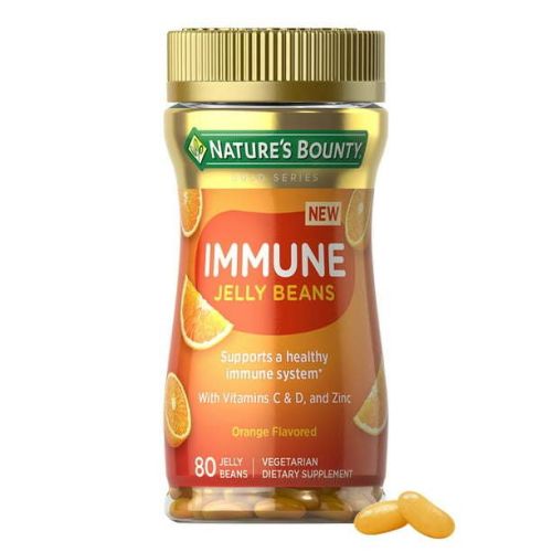 Nature's Bounty Vitamin C; D; & Zinc for Immune Support Jelly Beans; Orange; 80 Count Nature's Bounty Vitamin C; D; & Zinc for Immune Support Jelly Beans; Orange; 80 Count